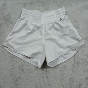 Lululemon Shorts‎ Womens 4 White Activewear Gym Training Casual